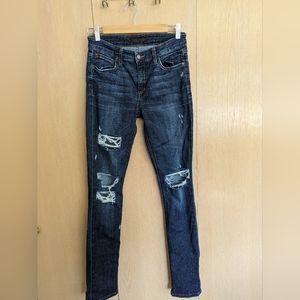 Joe's Distressed Mid Rise Skinny - Jem, 27